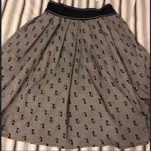 Cat A-Line Skirt with Pockets